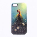 Wholesale iPhone 7 Design Hybrid Case (Flower Girl)